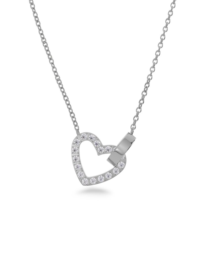 Halsband eternal heart necklace stål 2