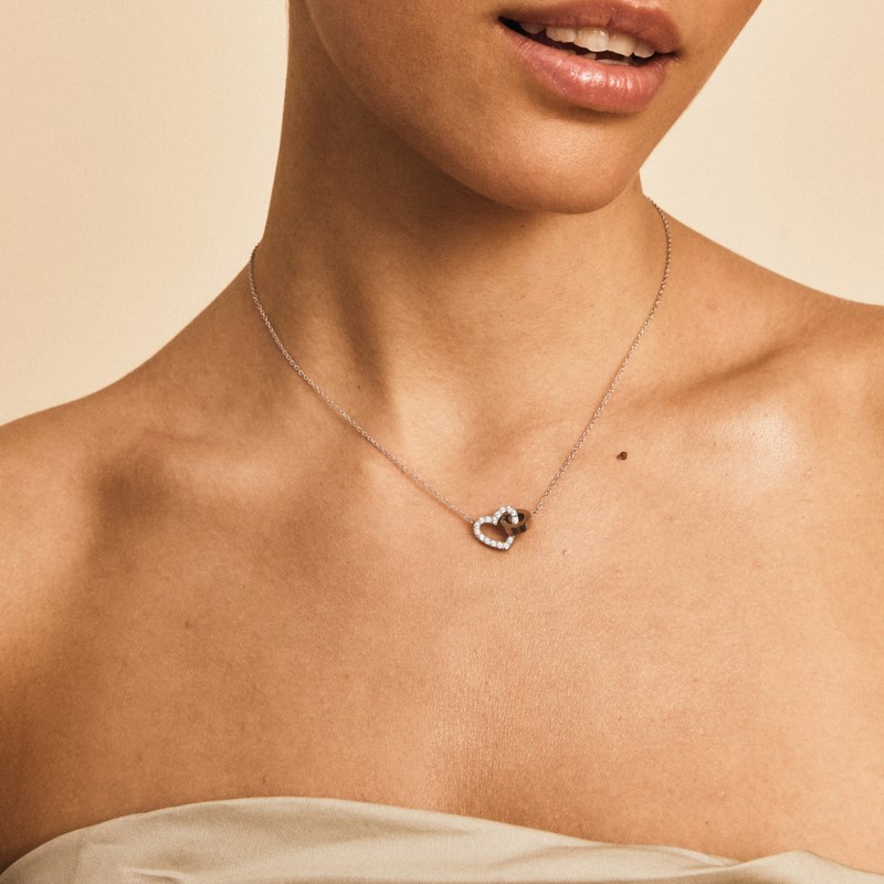 Halsband eternal heart necklace stål 3