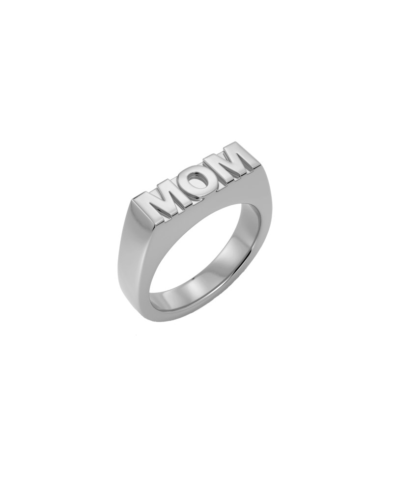 Ring signet mom stål 1