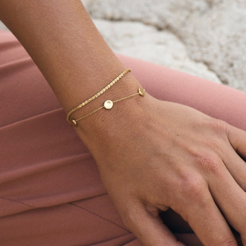Armband tinsel thin bracelet stål 2