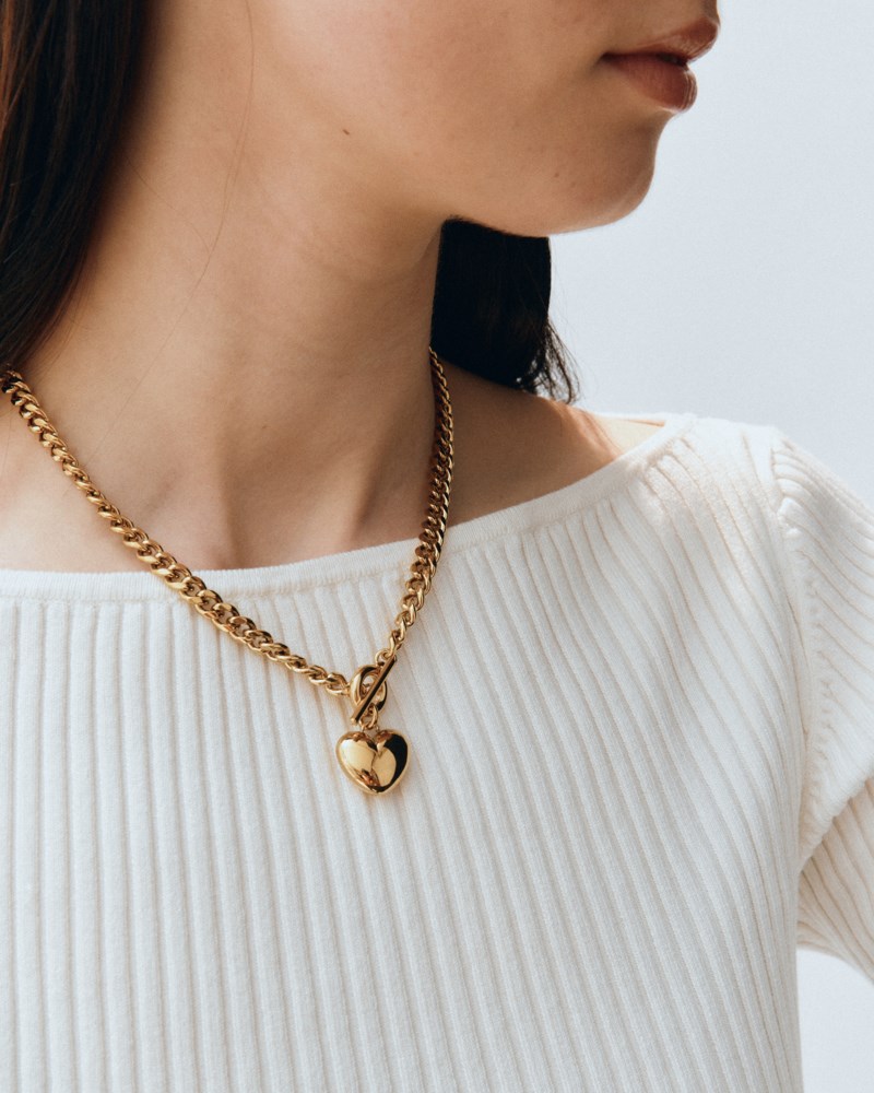 Halsband barley necklace maxi förgyllt stål 3