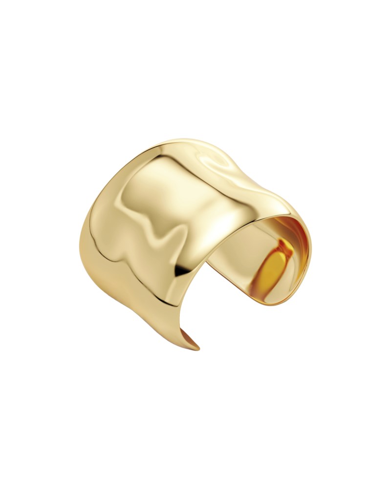 Armring flowy bangle guld 1
