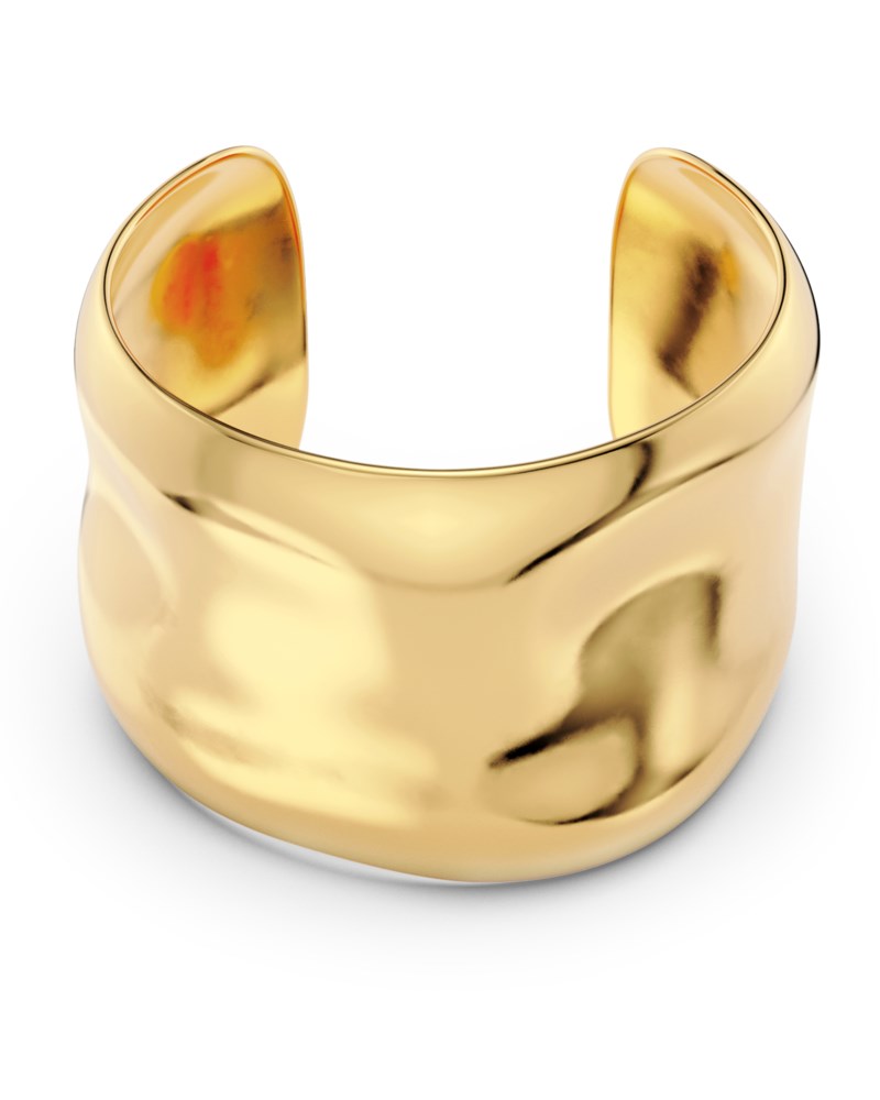 Armring flowy bangle guld 2