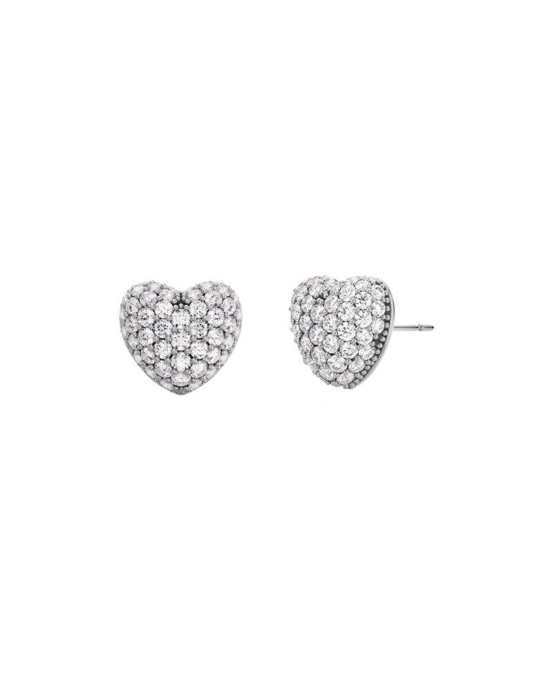 Örhängen heart studs sparkle silver 1