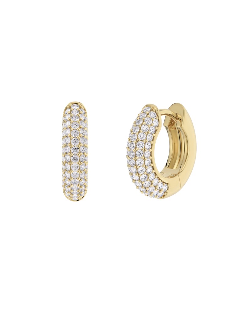 Örhängen luxe hoops förgyllt silver 1