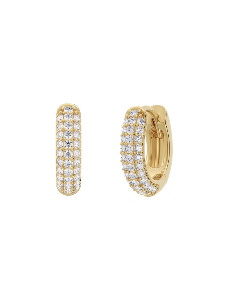 Örhängen luxe hoops mini förgyllt silver 1