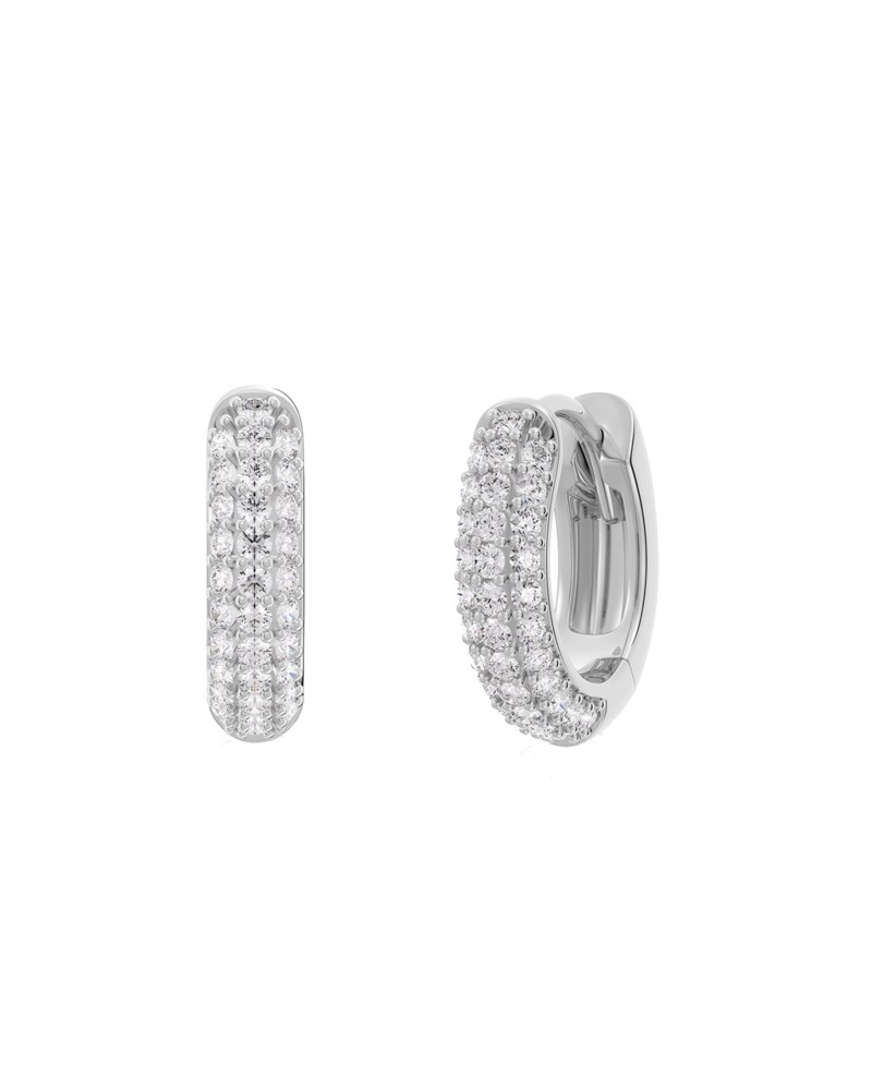 Örhängen luxe hoops mini silver 1
