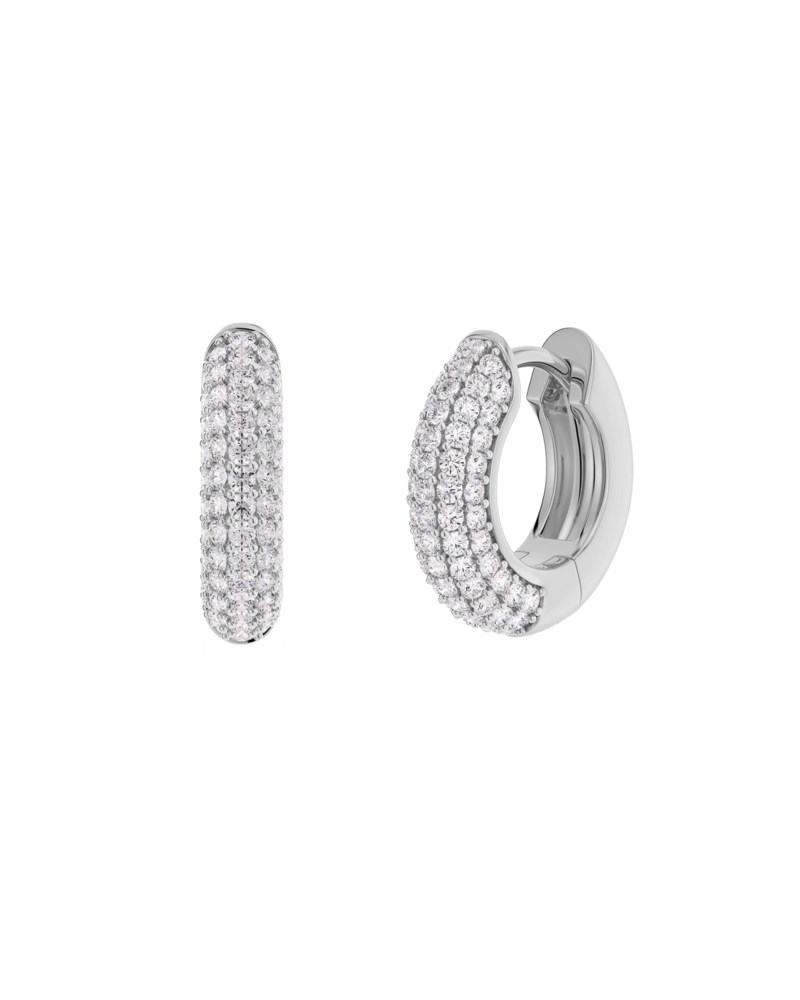 Örhängen luxe hoops silver 1