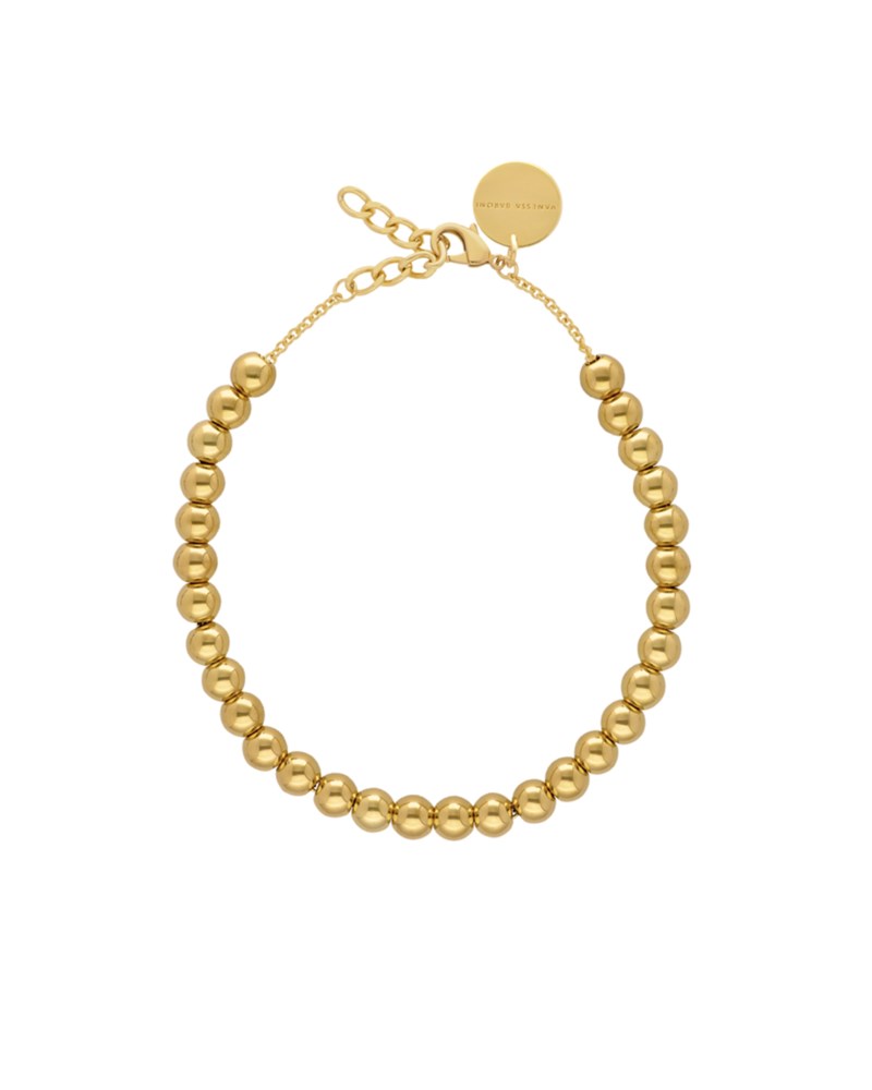 Halsband mini beads necklace gold 1
