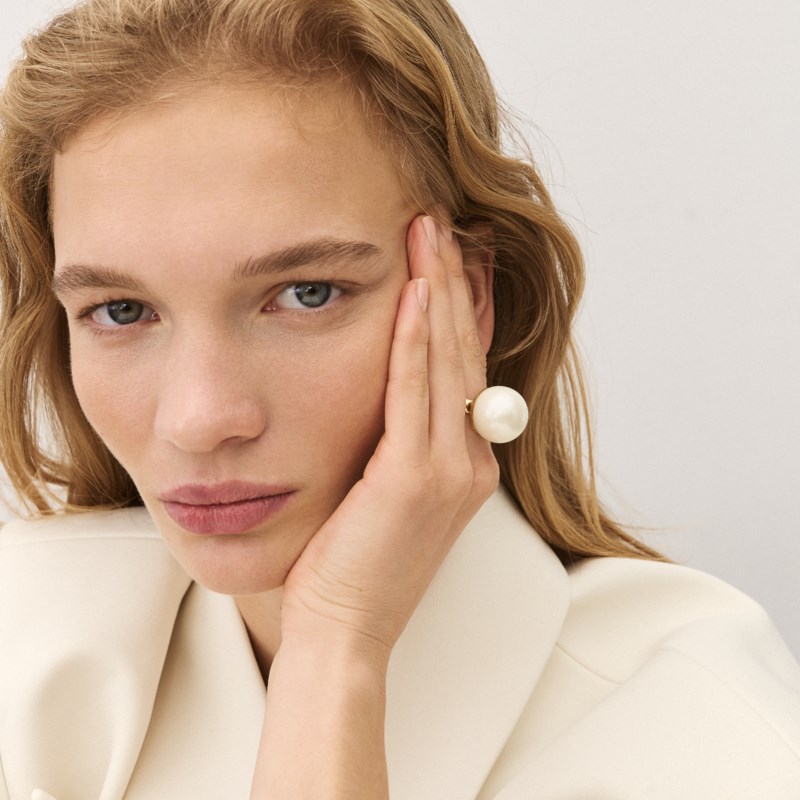 Ring pearl pearl 2