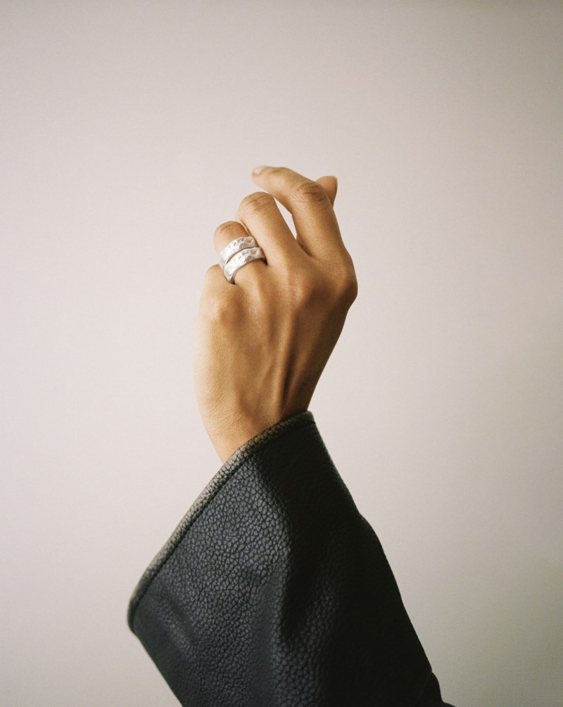 Ring chunky silver 3