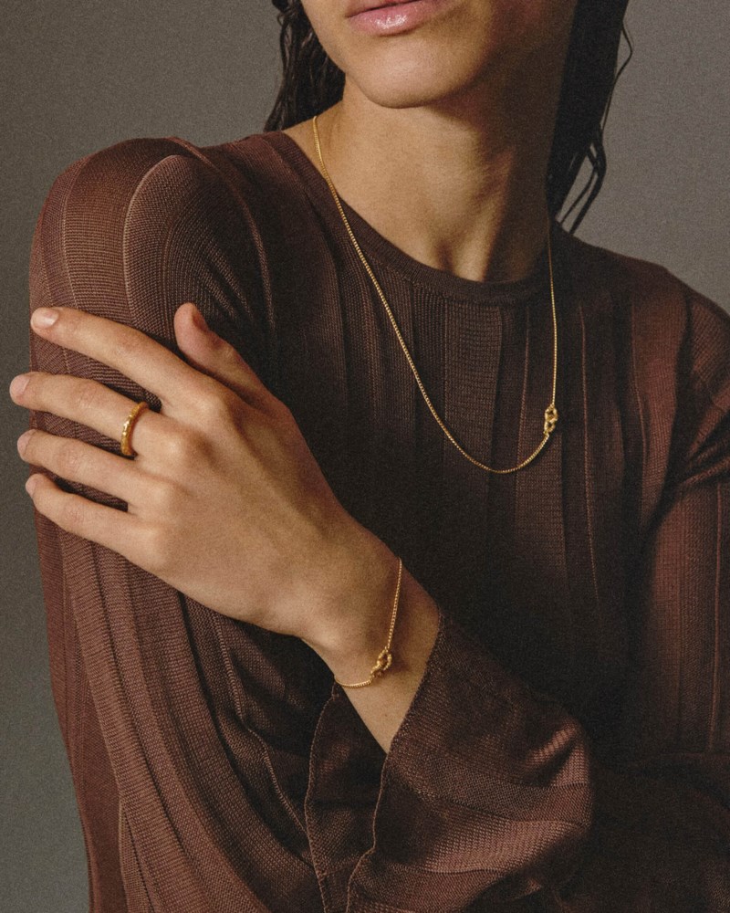 Armband neat bracelet gult guld 2