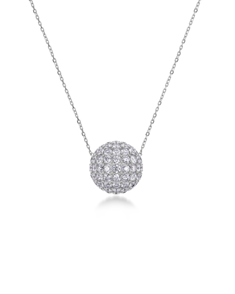 Halsband bead sparkle necklace stål 2