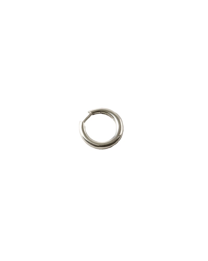 Örhänge polished mid hoop silver 1