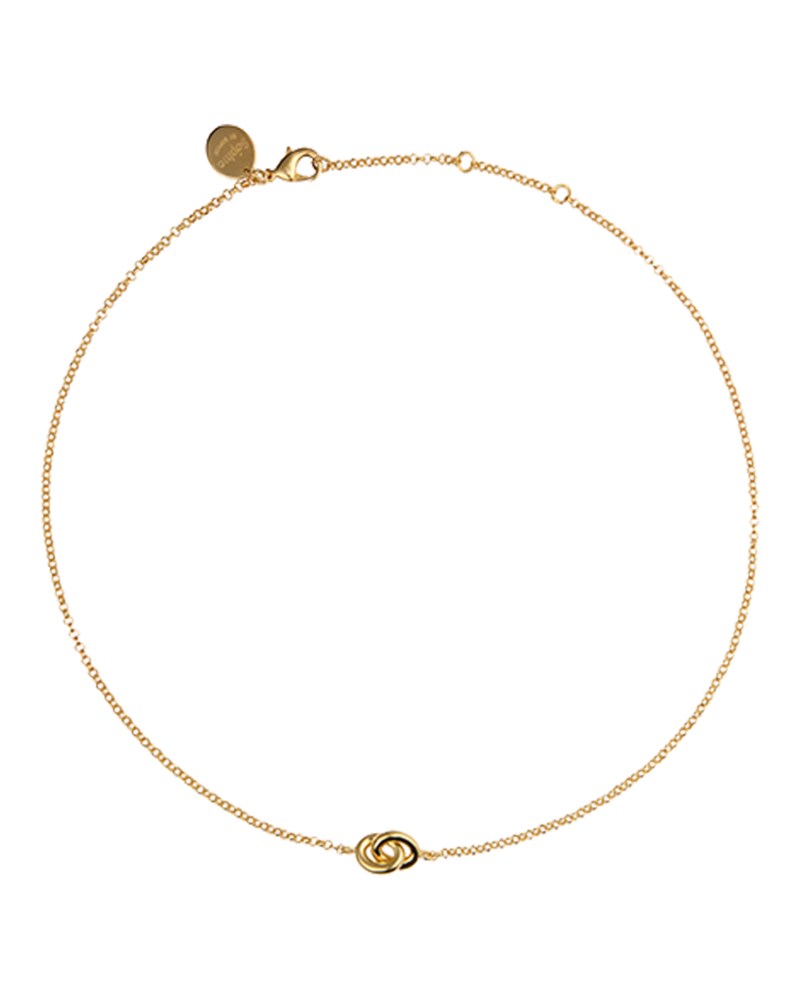 Halsband oval link necklace silver 1
