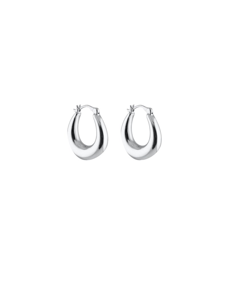 Örhängen bold hoops silver 1