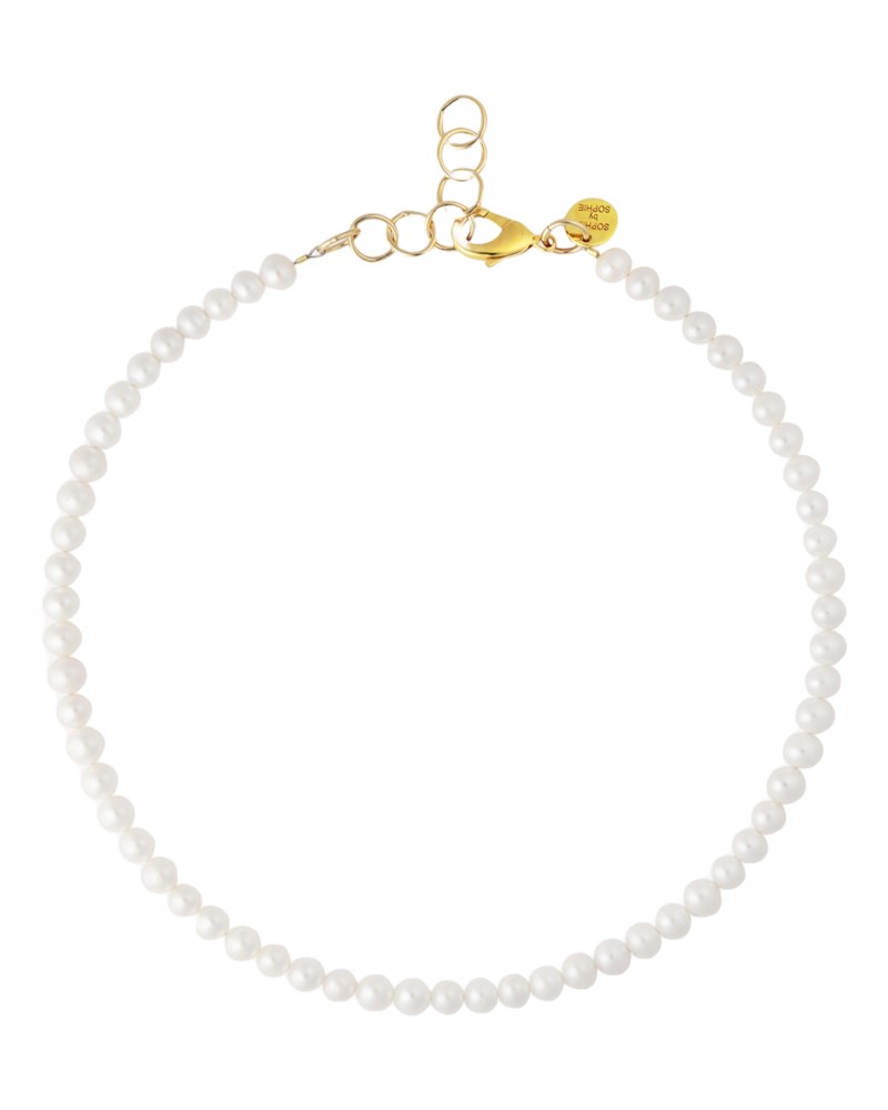 Pärlhalsband candy pearl necklace förgyllt mässing 1