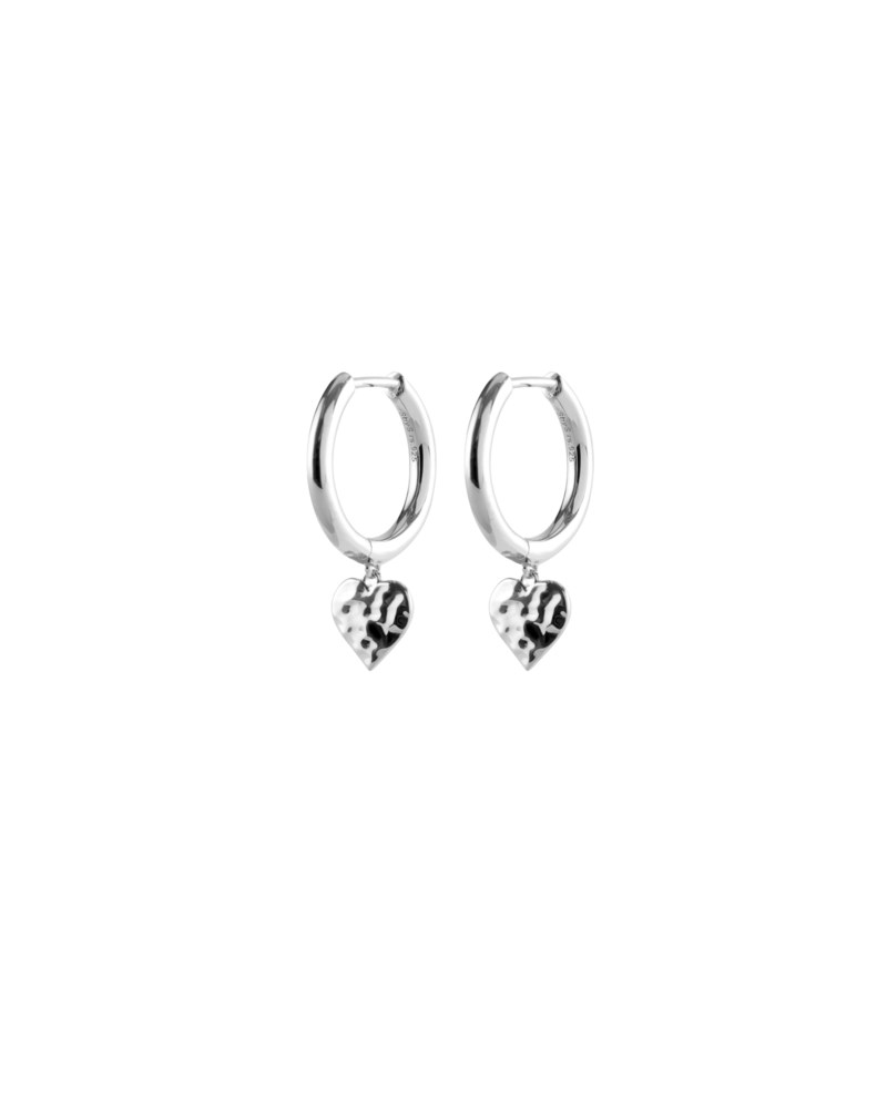 Örhängen wildheart hoops förgyllt silver 1