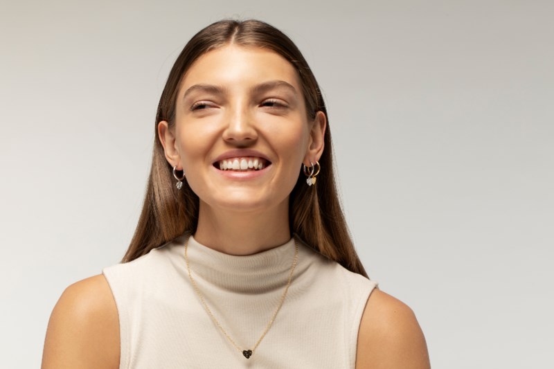 Örhängen wildheart hoops förgyllt silver 2