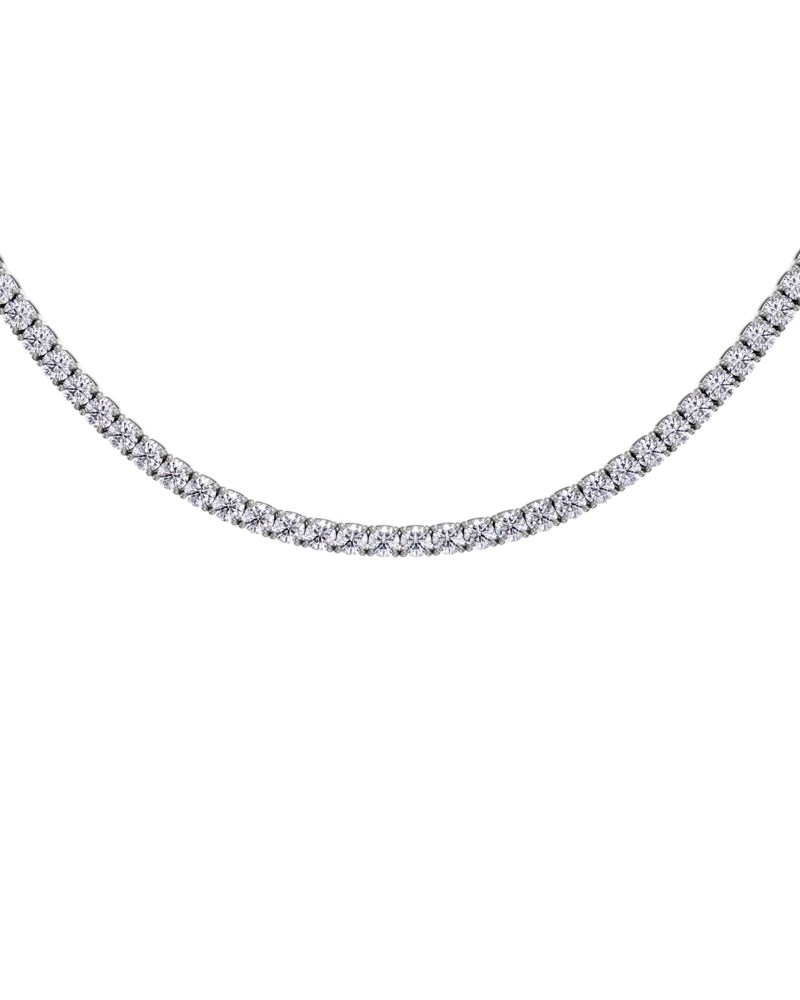 Halsband tennis necklace förgyllt rostfritt stål 2