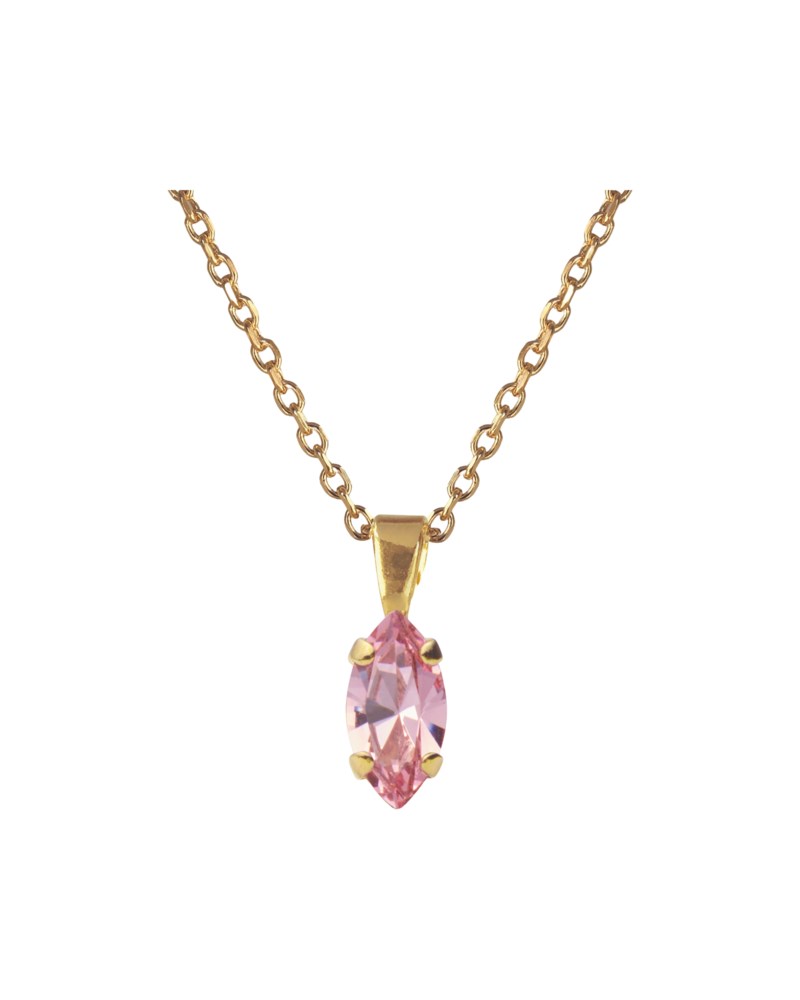Halsband petite navette necklace light rose 1