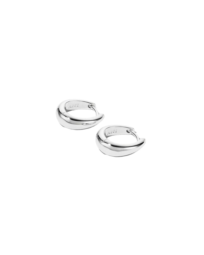 Örhängen ellipse earrings silverpläterad mässing 1