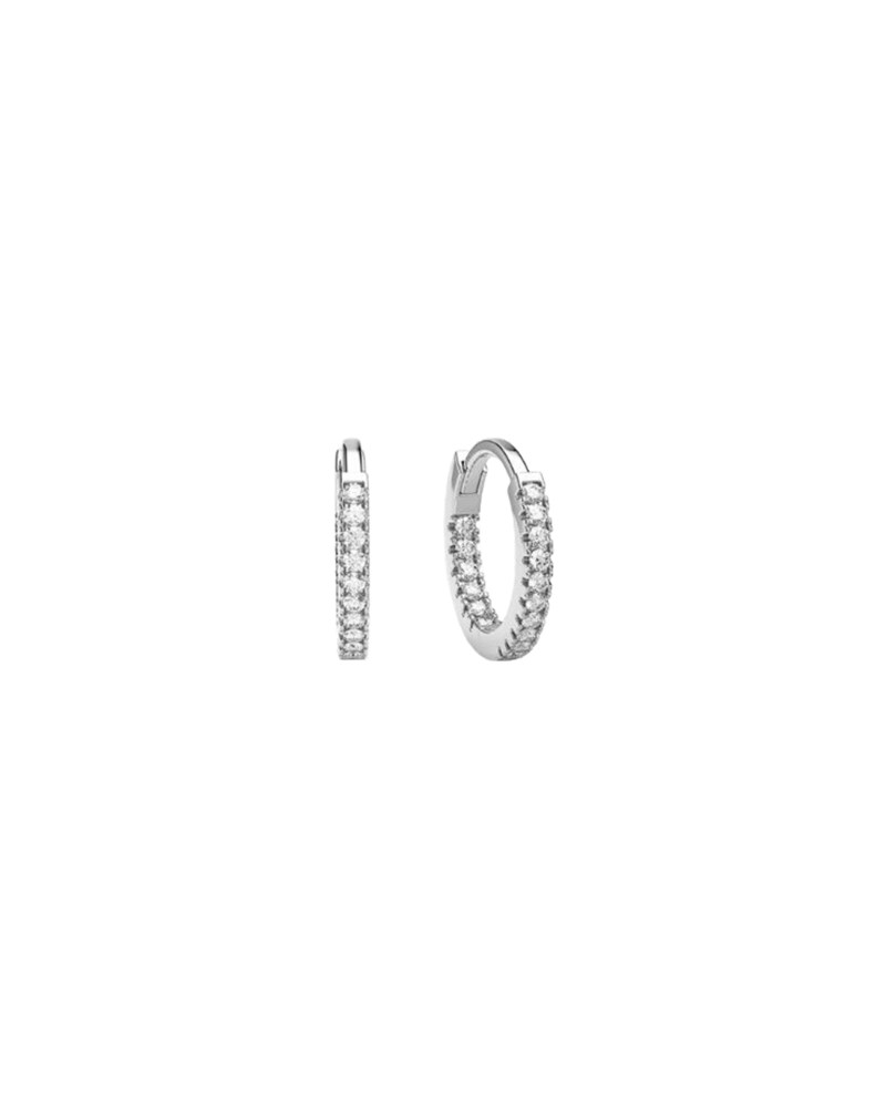 Örhängen stone huggie hoops