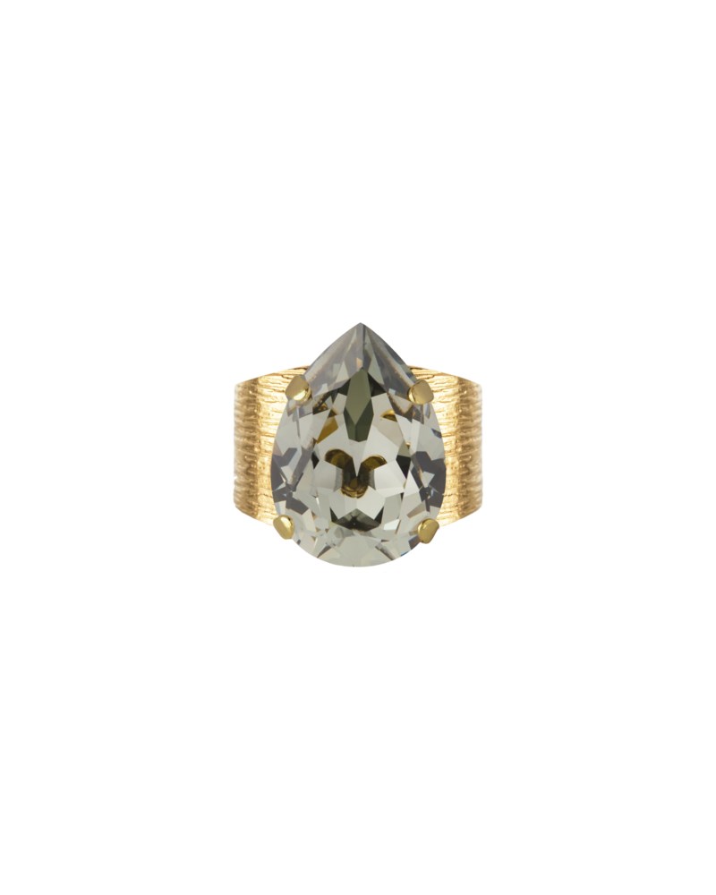 Ring classic drop förgylld mässing 1