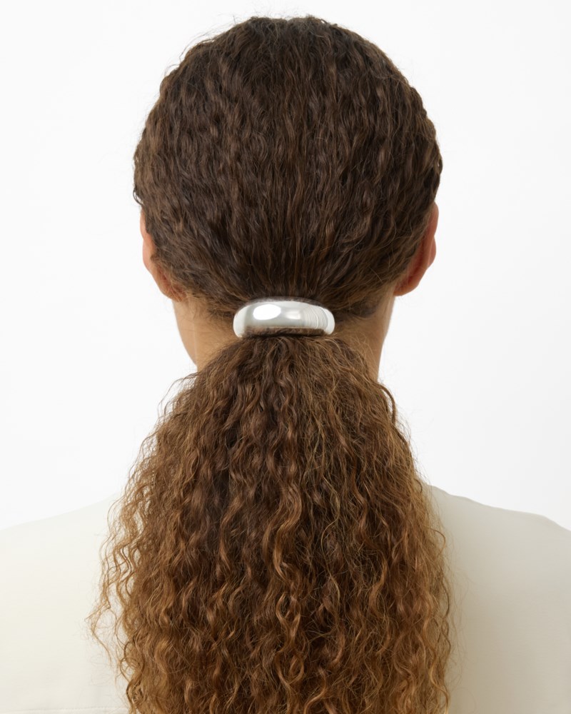 Hårspänne the thea hair tie silverpläterad mässing 8