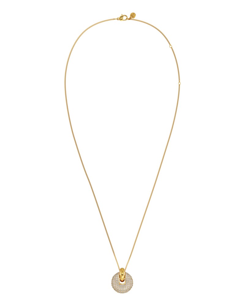 Halsband wi25 bisque pavé necklace silver 1