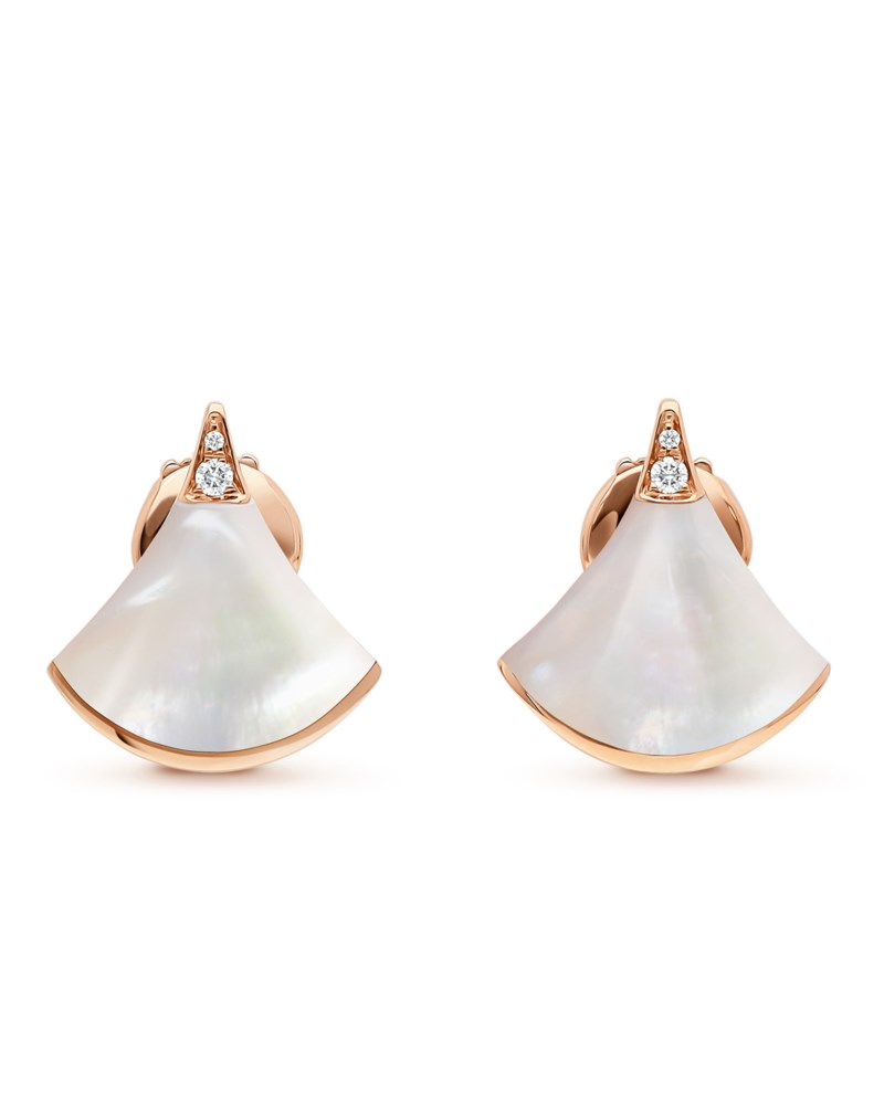 Örhängen diva mother of pearl pave