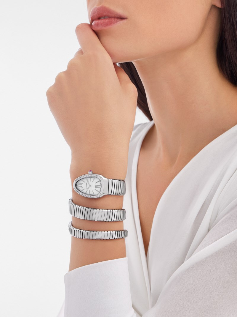 Bvlgari Klocka serpenti tubogas 35mm dam – bild 4