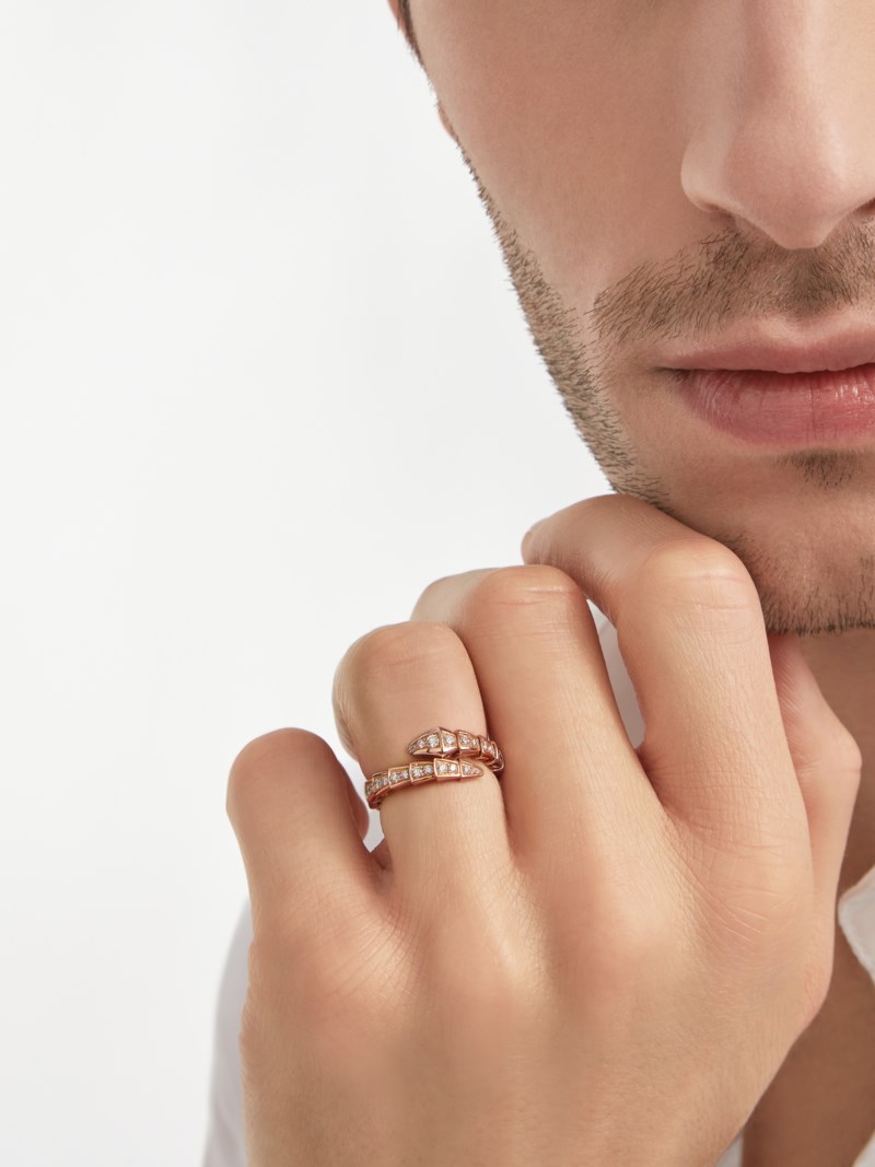 Bvlgari Ring serpenti viper pave dam – bild 3