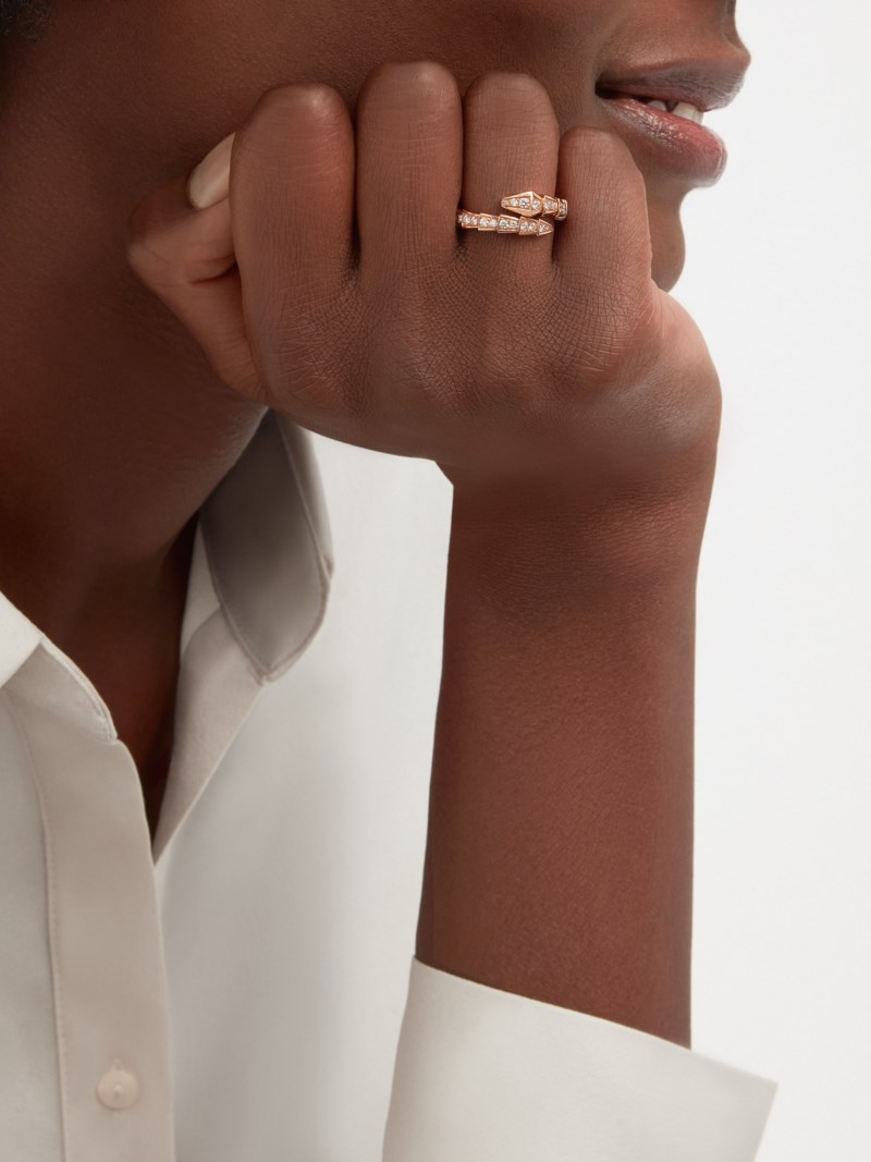 Bvlgari Ring serpenti viper pave dam – bild 4