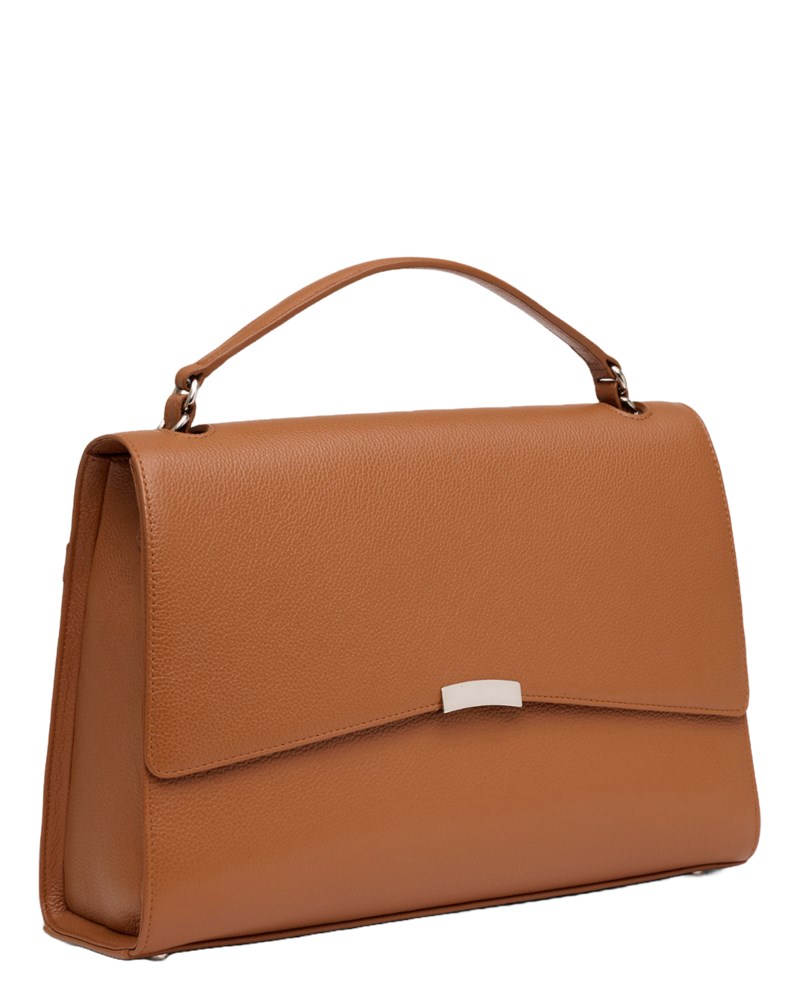 Väska signature briefcase caramel/silver 3