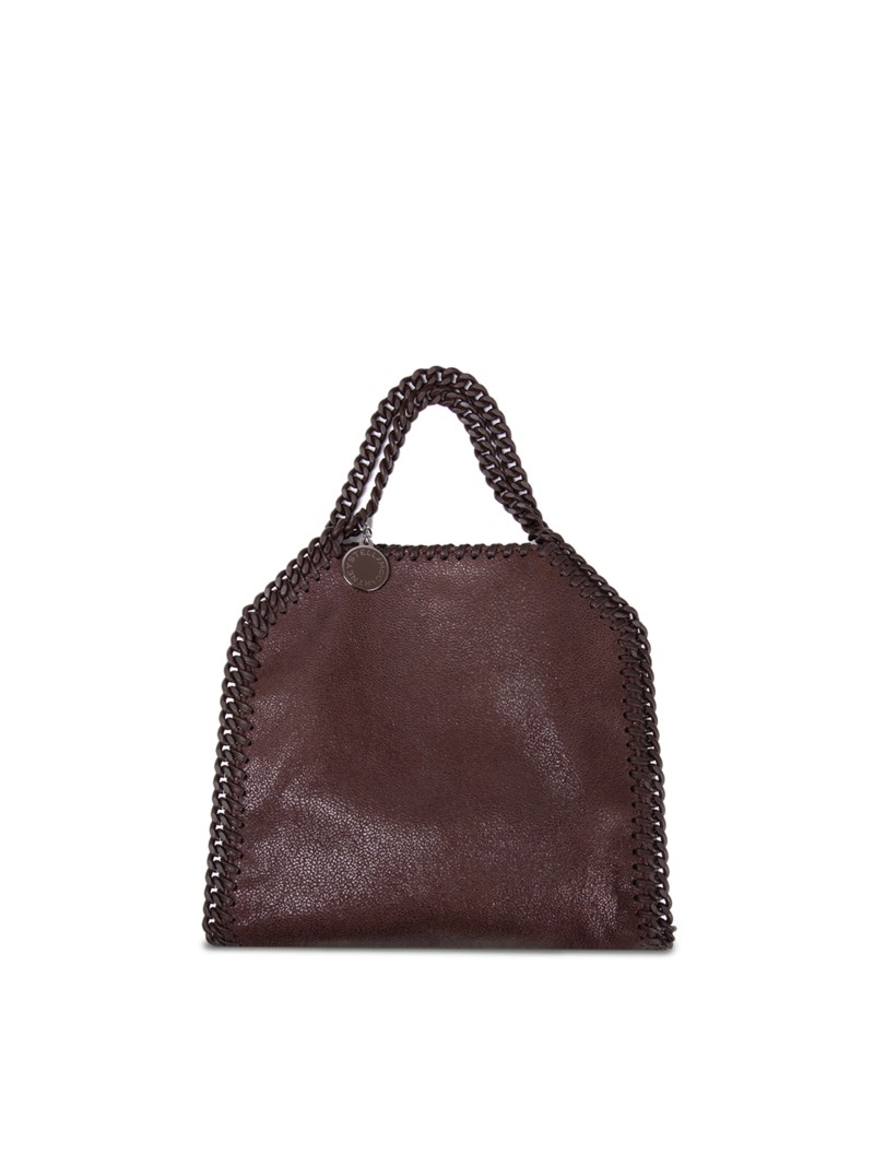 Väska falabella tiny tote shaggy deer brun 1