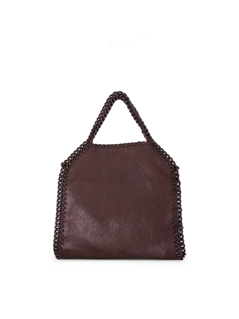 Väska falabella tiny tote shaggy deer brun 3