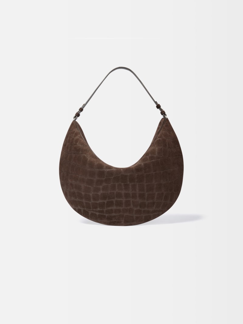 Axelväska le sac ovalo mörkbrun 2