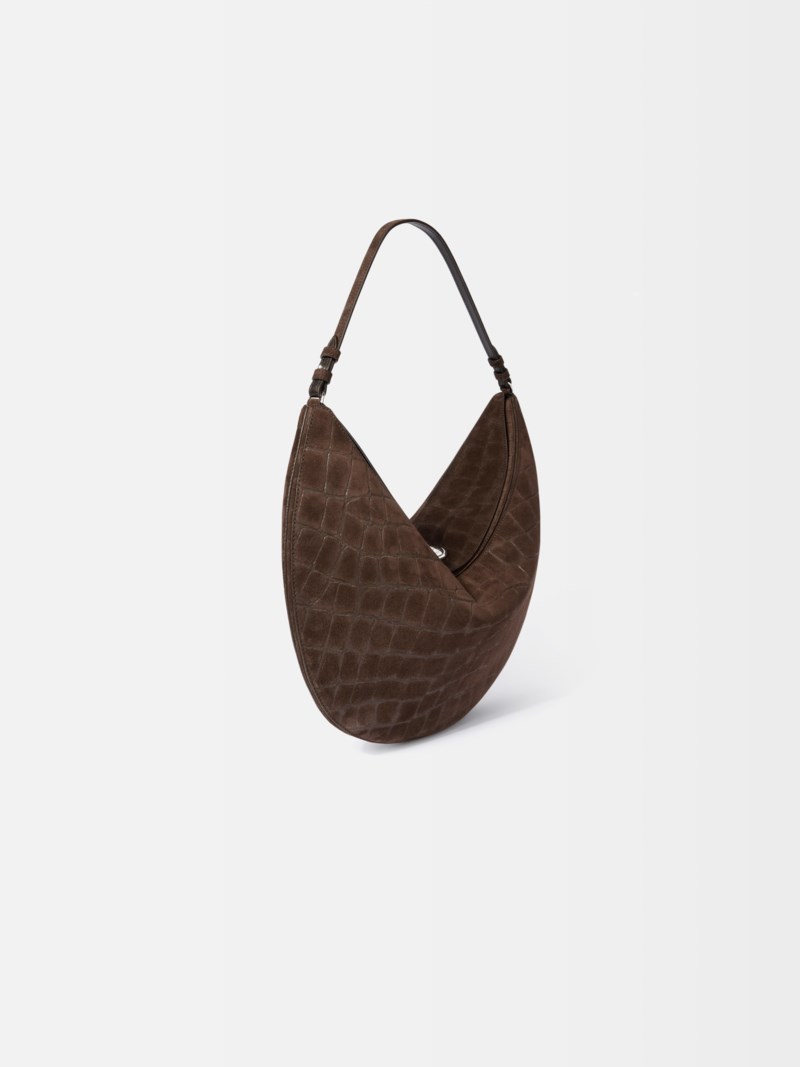 Axelväska le sac ovalo mörkbrun 3