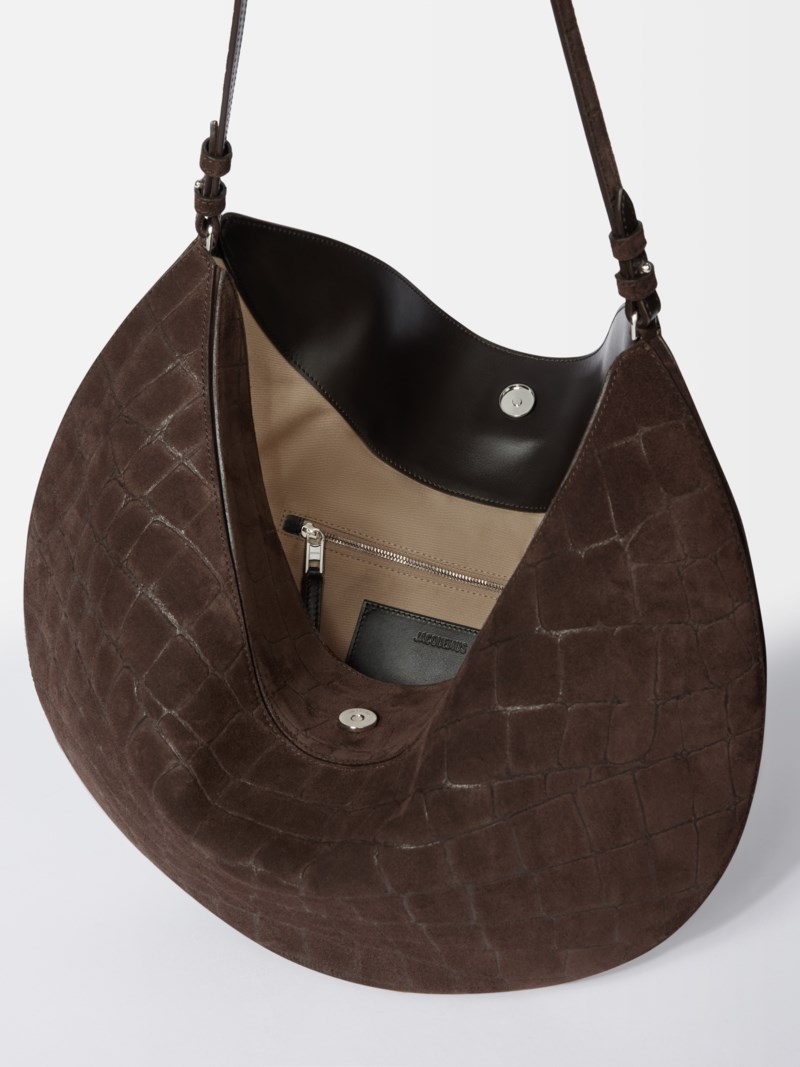 Axelväska le sac ovalo mörkbrun 4