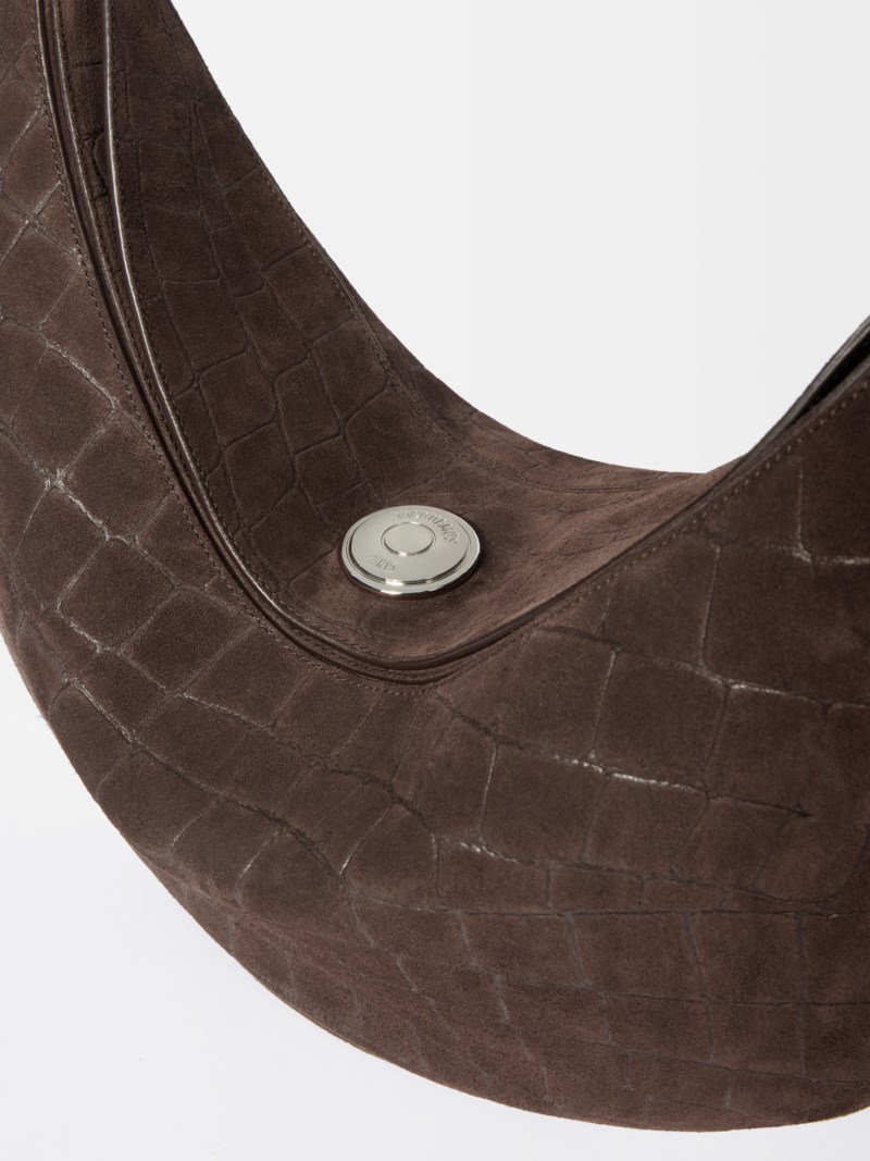 Axelväska le sac ovalo mörkbrun 5