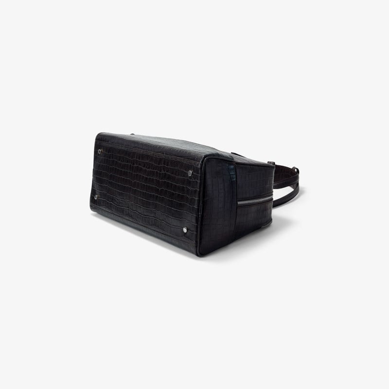 Väska 12h duffel bag black/silver croco 3