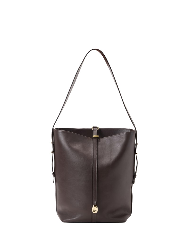 Väska bucket bag mocha/gold smooth 1