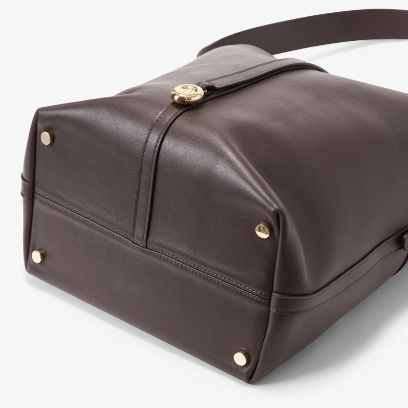Väska bucket bag mocha/gold smooth 4