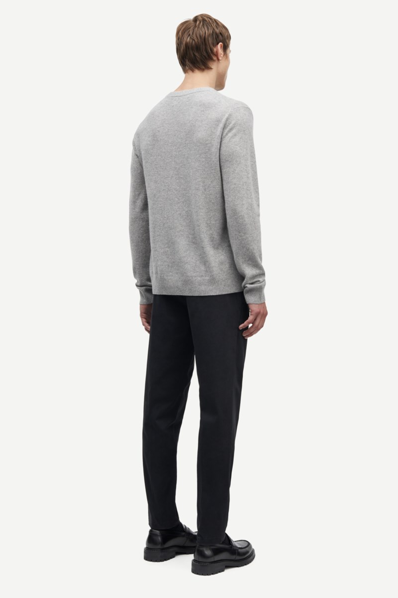 Tröja nobis crew neck grey melange 3