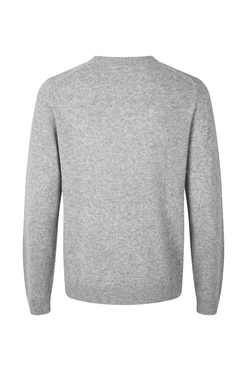Tröja nobis crew neck grey melange 4