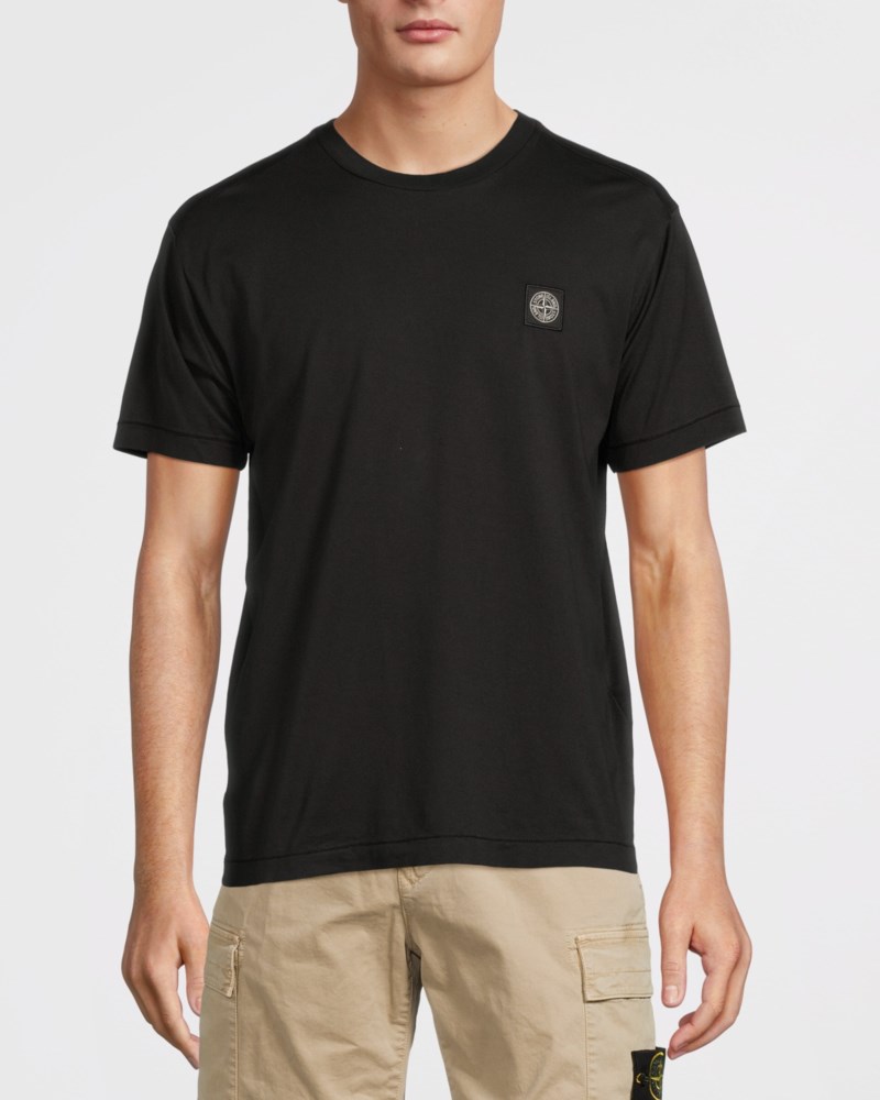 T-shirt black logo black 2