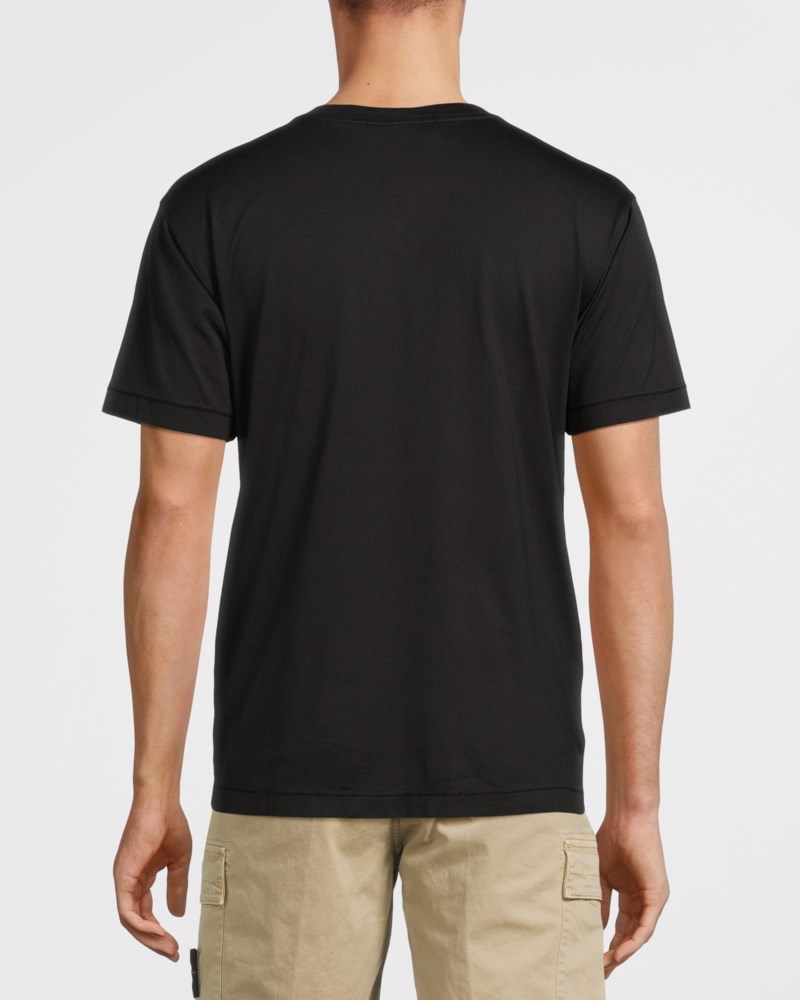 T-shirt black logo black 3