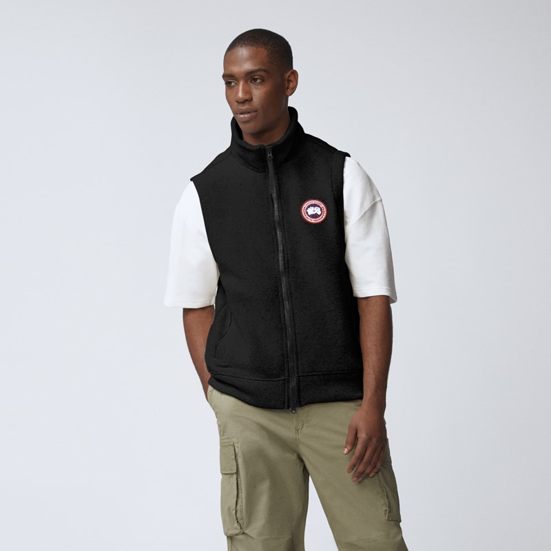 Väst mersey fleece svart 2