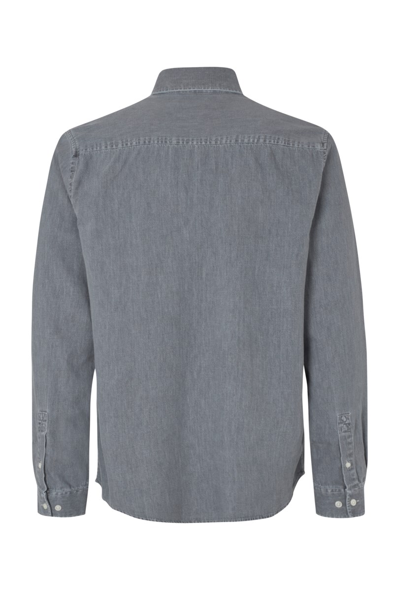 Skjorta saryan p light grey chambray 4
